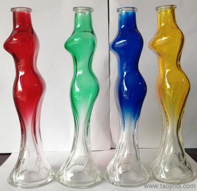 玻璃酒瓶,彩色酒瓶,白酒瓶,高白玻璃瓶,晶白玻璃瓶,喷涂玻璃 - 郓城县金鹏包装业务部-