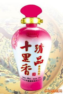 十里香清品梅红喷涂玻璃酒瓶 传统与现代工艺的完美融合